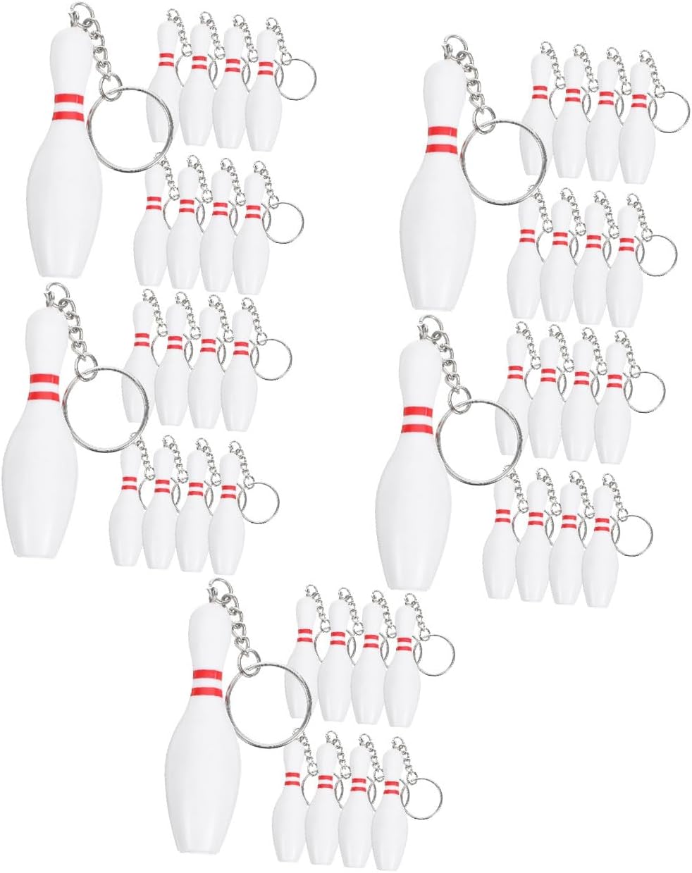 Mipcase Bowling Keychain Key Rings Cute Key Chain Bowling Key Chains Key Organiser Swivel Clasp Hooks Key Holder
