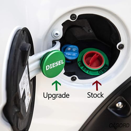 Miniatura 3 de Tapa de combustible diésel de lingote de aluminio para modelos seleccionados de Dodge Ram – tapa magnética de tanque de gas