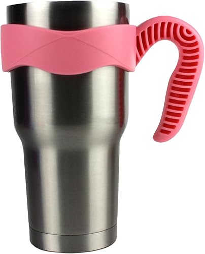 Miniatura 2 de 2 piezas de mango de vaso rosa de 20 onzas, soporte para vaso compatible con Ozark Trail, YETI, RTIC, taza de viaje, SIC, Rambler