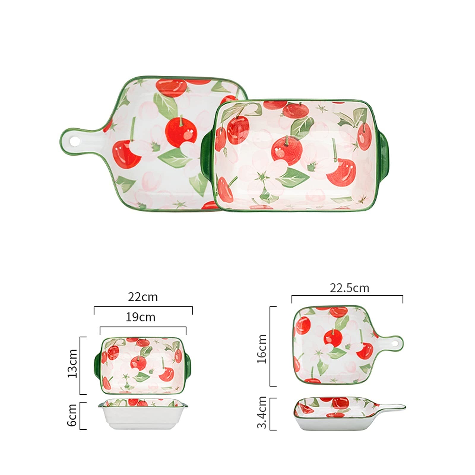 nieprzywierająca patelnia do pieczenia ceramiczne naczynia do pieczenia formy do pieczenia zestaw zapiekanek naczynie do gotowania ciasta obiadowe naczynia do pieczenia (zestaw dwuczęściowy) nieprzywierająca forma do ciasta (kolor: D)