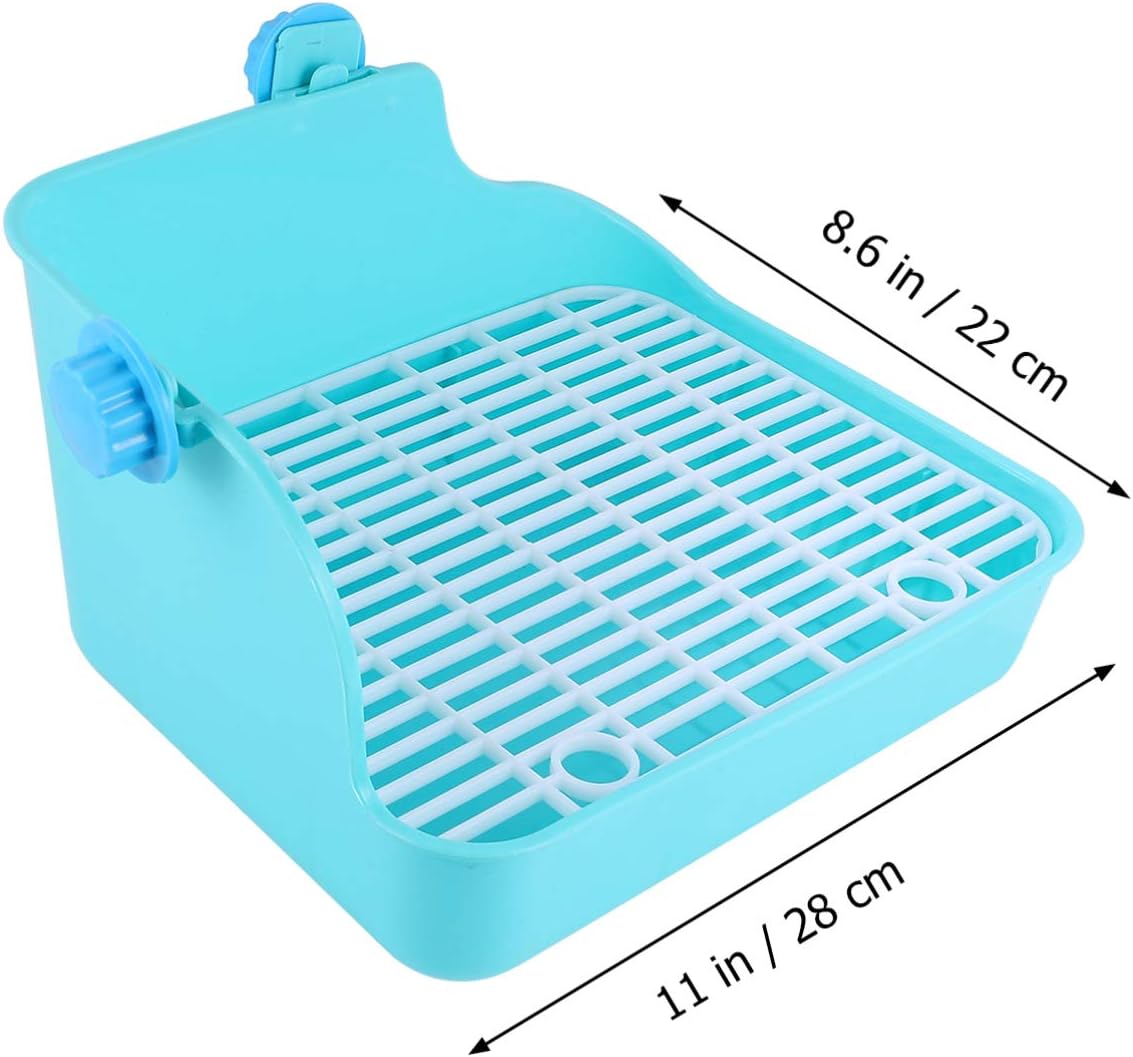 Balacoo Corner Litter Bedding Box Small Animal Litter Pan Pet Toilet Potty Trainer for Rabbit