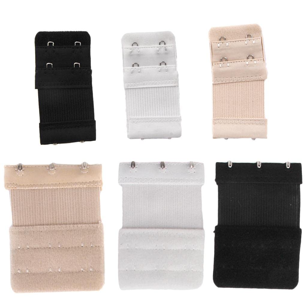snappsy 6pcs Elastic Bra Extender Comfort Strap Extension Mixed Color Hook Multicolour-picture-16