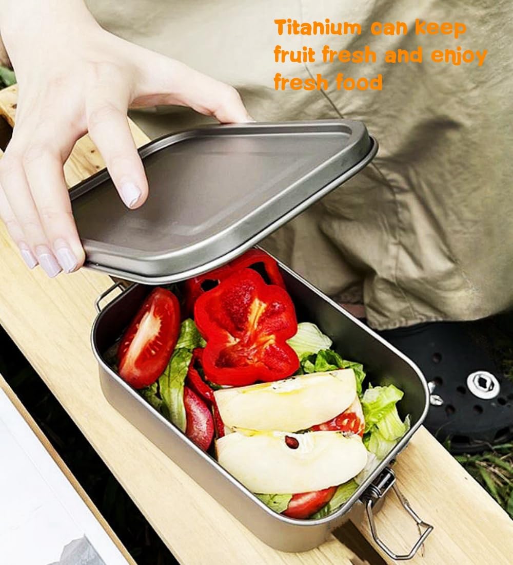 Titan-Lunchbox, isolierter Lebensmittelbehälter mit auslaufsicherem Deckel, Bento-Box für Herren und Damen, auslaufsicher, für Büro, Reisen, Outdoor, Grau