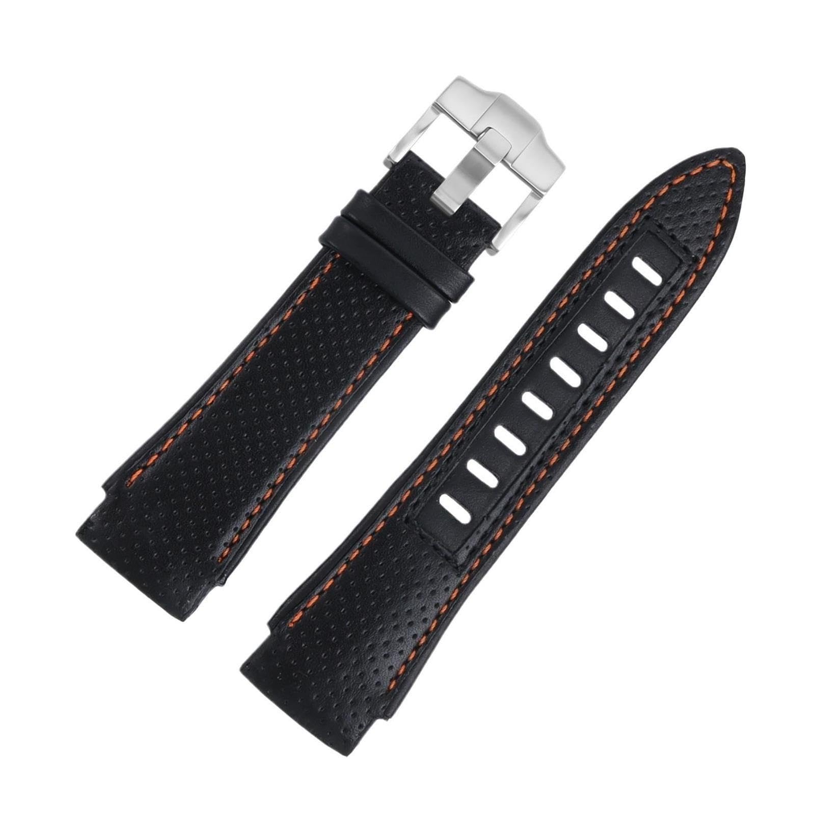 Compatible con correa de cuero Sportura SNA749 for correa de reloj SRPC01J1 SPC003P1 SNJ021, interfaz convexa de 22mm, piezas de pulsera for hombre