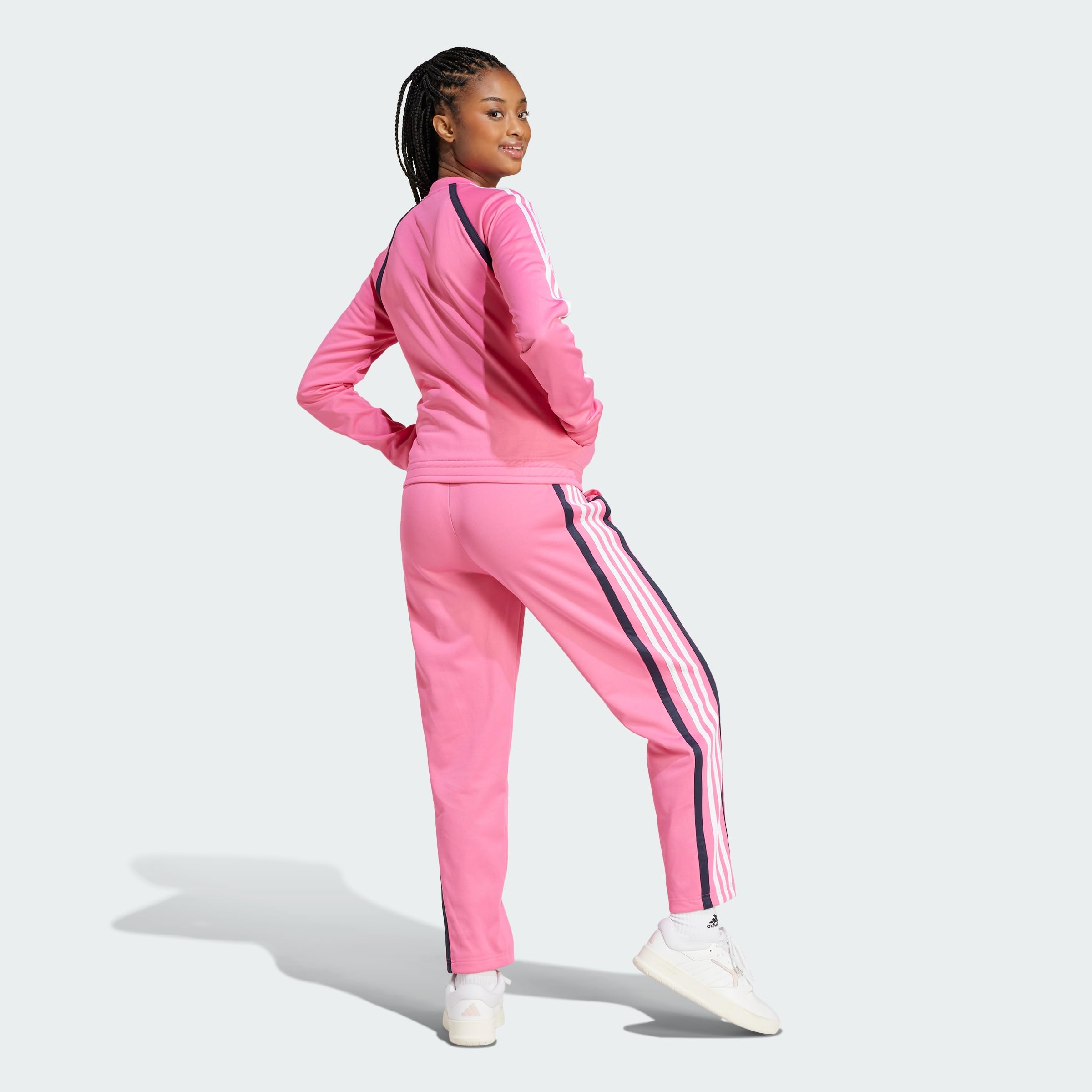 adidas Women Teamsport Track Suit Cotton Pink XL