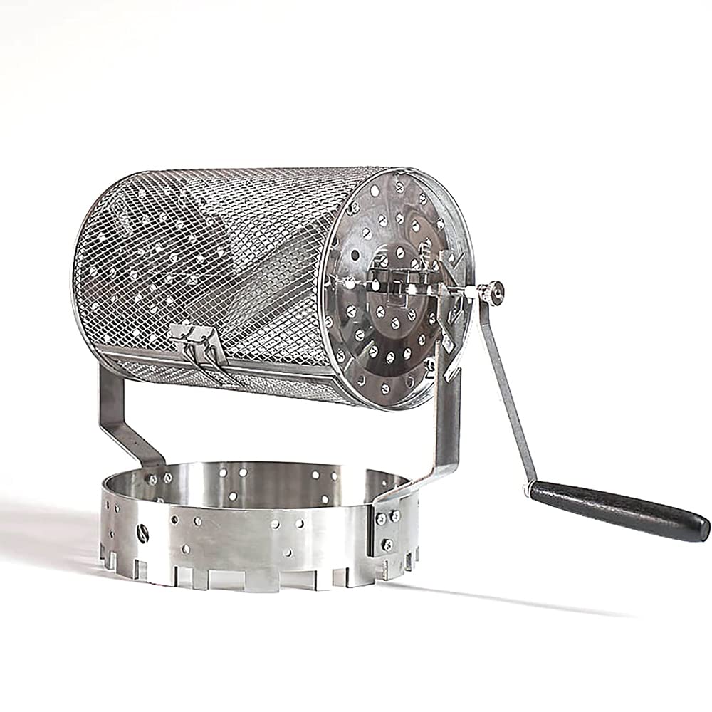 Mnssrn Small Manual Coffee Bean Roaster Gas Burner Coffee Roaster