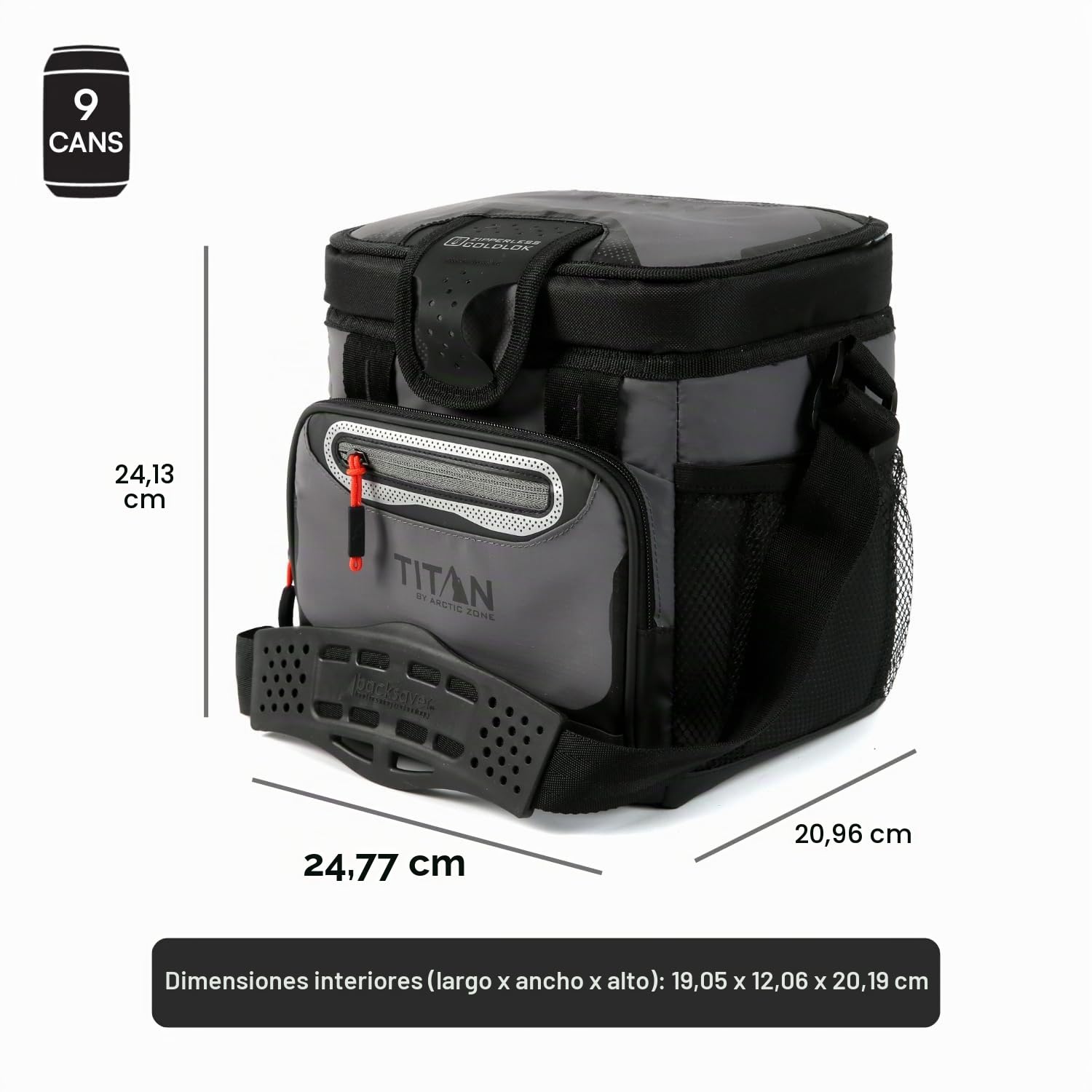 Arctic Zone Titan Nevera de congelación Profunda, Cuerpo rígido sin Cremallera, Capacidad Grande y pequeña, para Playa y Campamento, Aislamiento de congelación Profunda, Forro rígido HardBody y