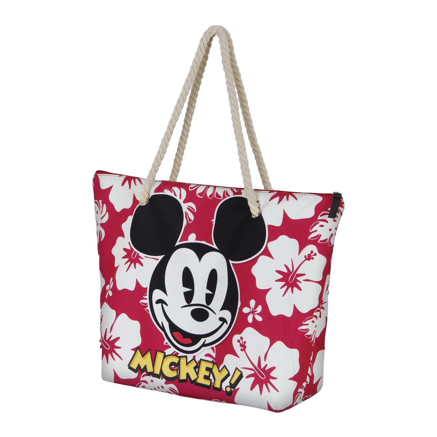 Karactermania Girls Rose Beach Bag Disney Mickey Hawaii