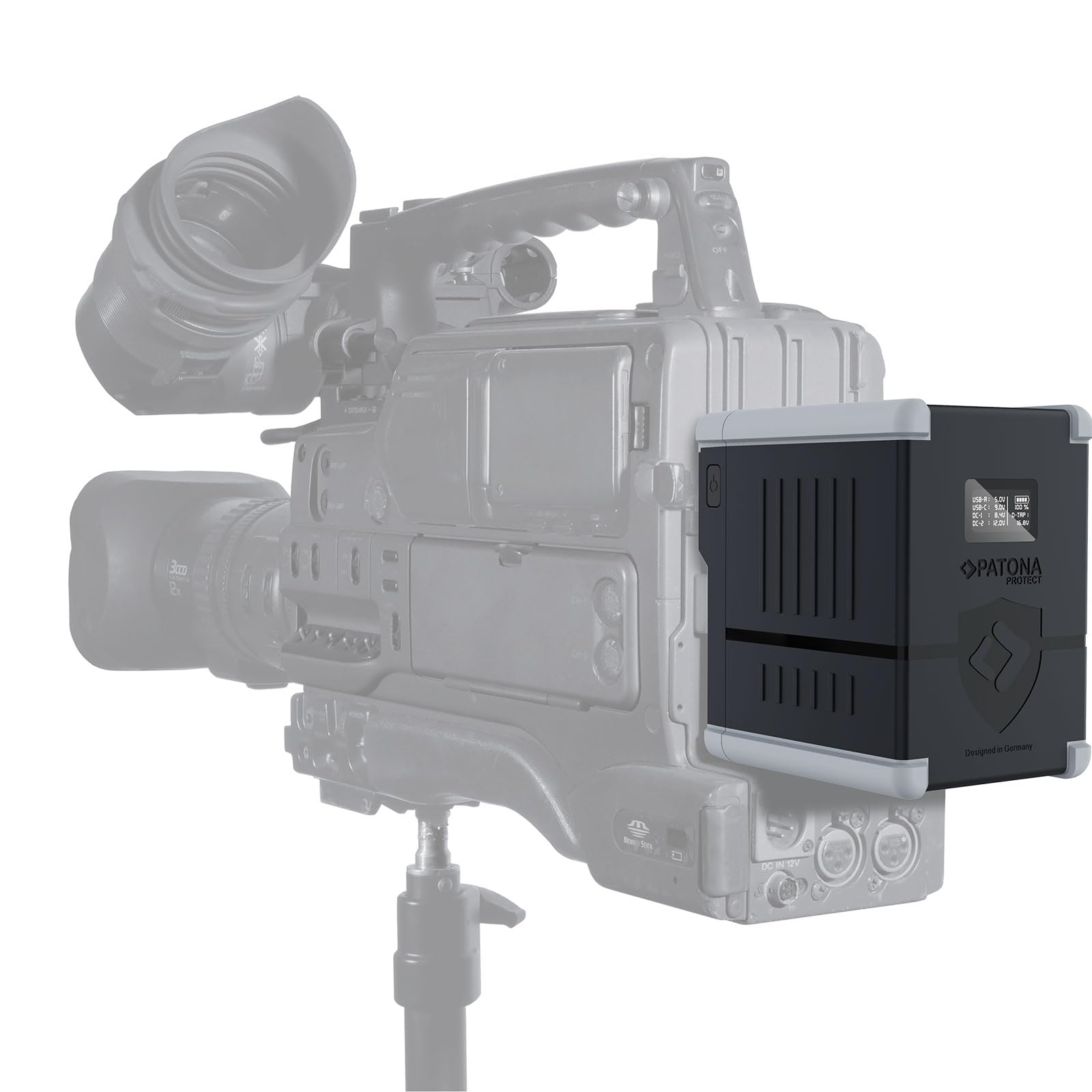 PATONA Premium VBase 99 V-Mount 99 Wh PD100W USB-C | Do RED, ARRI, Sony i Blackmagic – USB-A, D-Tap, wyświetlacz LED i twarda obudowa, do aparatu i laptopa