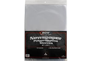 BCW 12x16 Newspaper Sleeves: Shield Your Prized Papers
