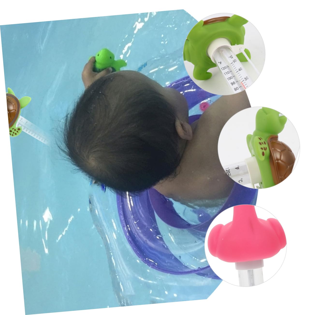YARNOW 5 Set Di Termometri Per Acqua Galleggianti Fahrenheit/celsius Plastica Misurazione Rapida 2 Pezzi*5