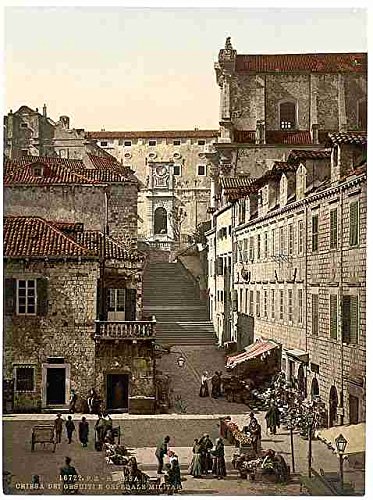 Metal Sign Ragusa Dalmazia Jesuit Church & ospedale militare A4 12 x 8 in alluminio stampa