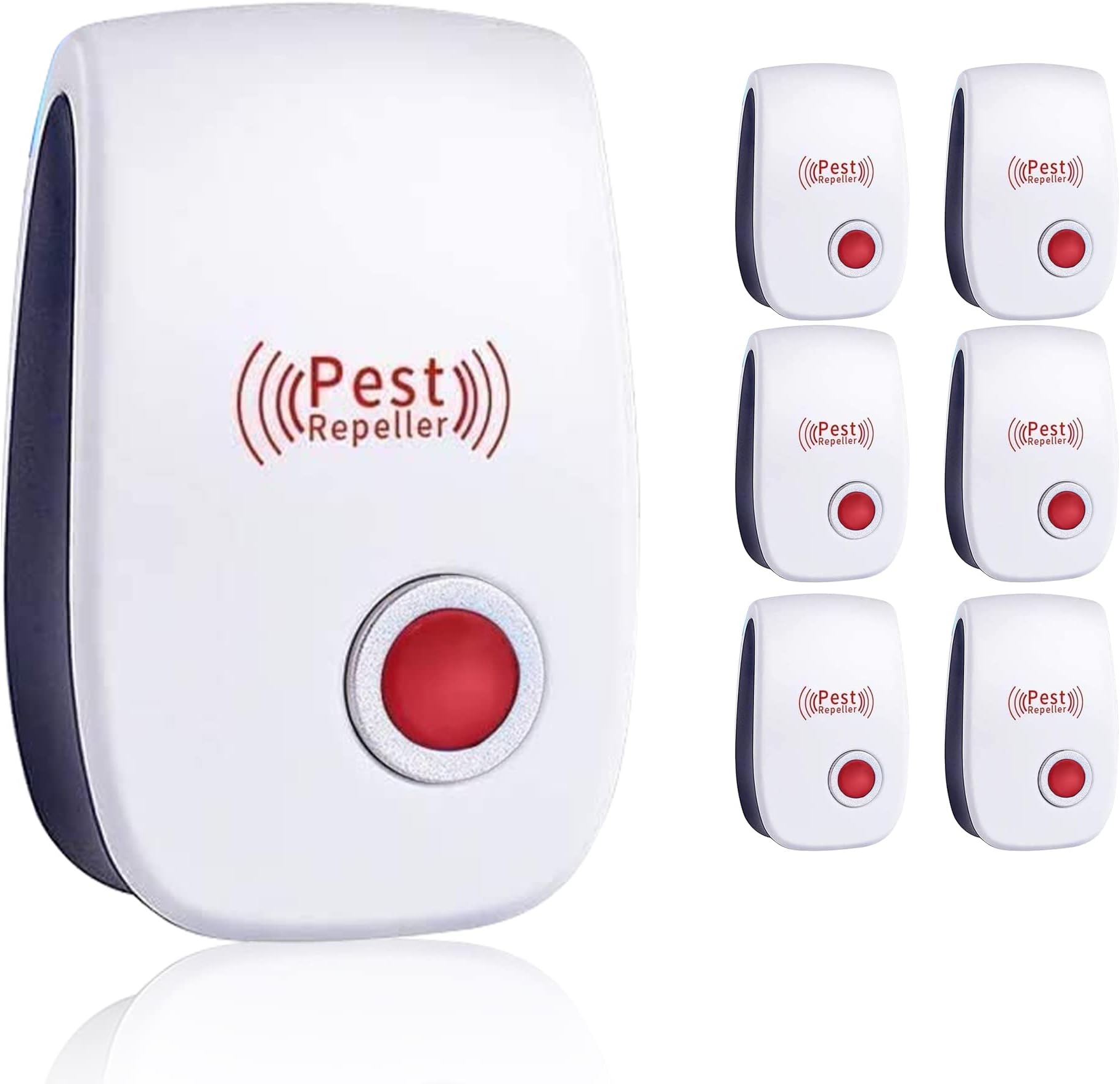 ZEROPEST Ultrasonic Pest Repeller, Indoor Ultrasonic Insect Repellers for Mice, Electronic Plug-in Sonic Repellent Pest Control for Bugs Roaches Spiders Mosquitoes - 6 Packs