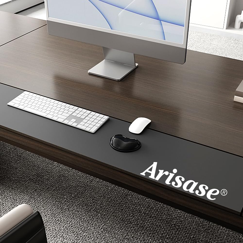 Weiche Maus-Handgelenkauflage, bequem, kühl, Silikongel, ergonomisches Kissen, kleine Größe, zur Schmerzlinderung, mit Gelfüllung für Laptop, Computer, Büro und Zuhause, Schwarz