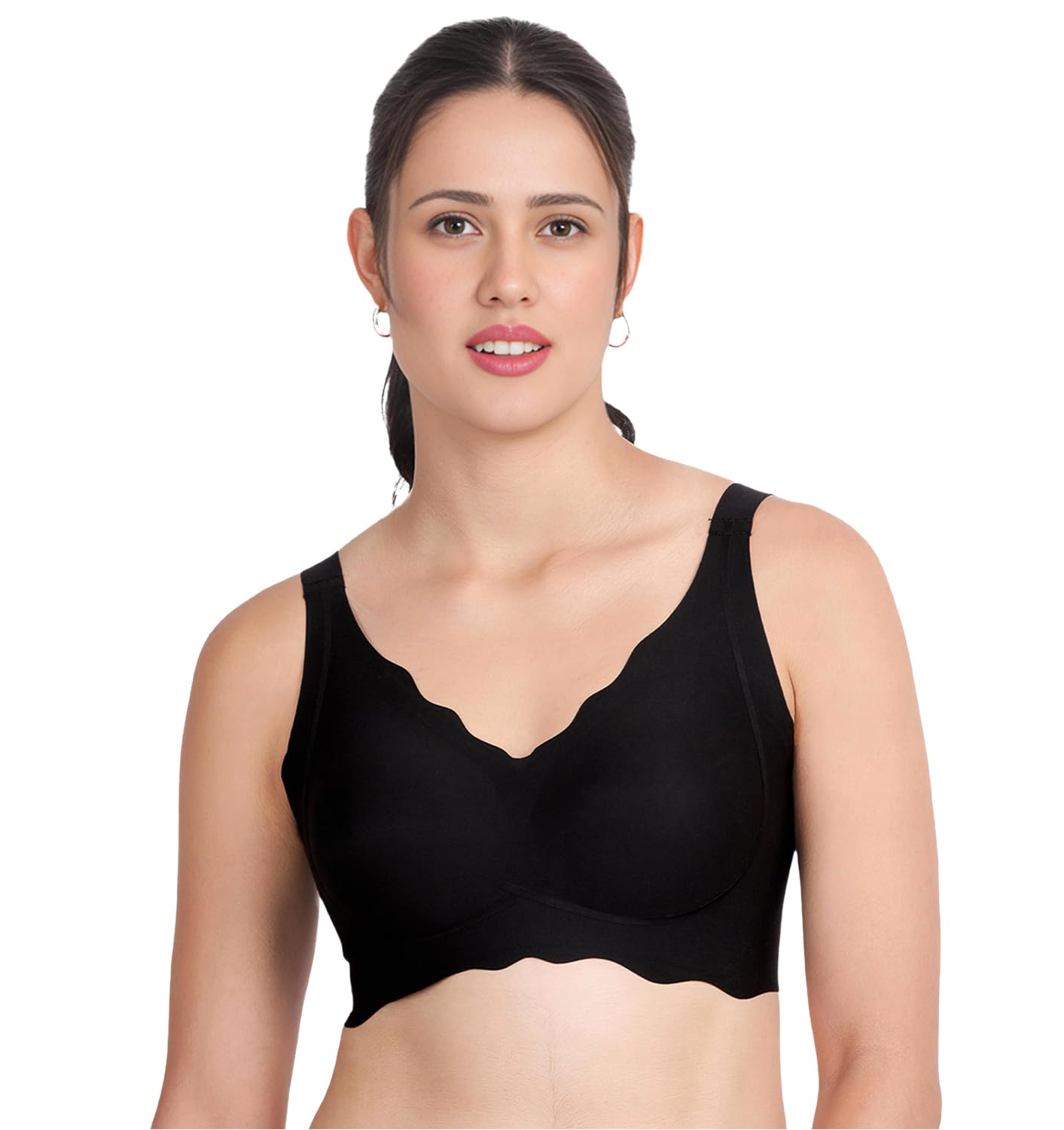 shyaway Broad Wing Support Padded Seamless Bra-picture-34