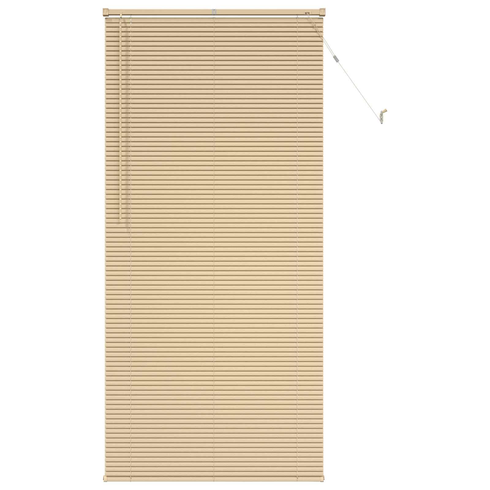 Tenda veneziana marrone chiaro con motivo in PVC, 213 x 90 cm, frangivista, per finestre interne, tenda oscurante con clip di sicurezza, facile da montare