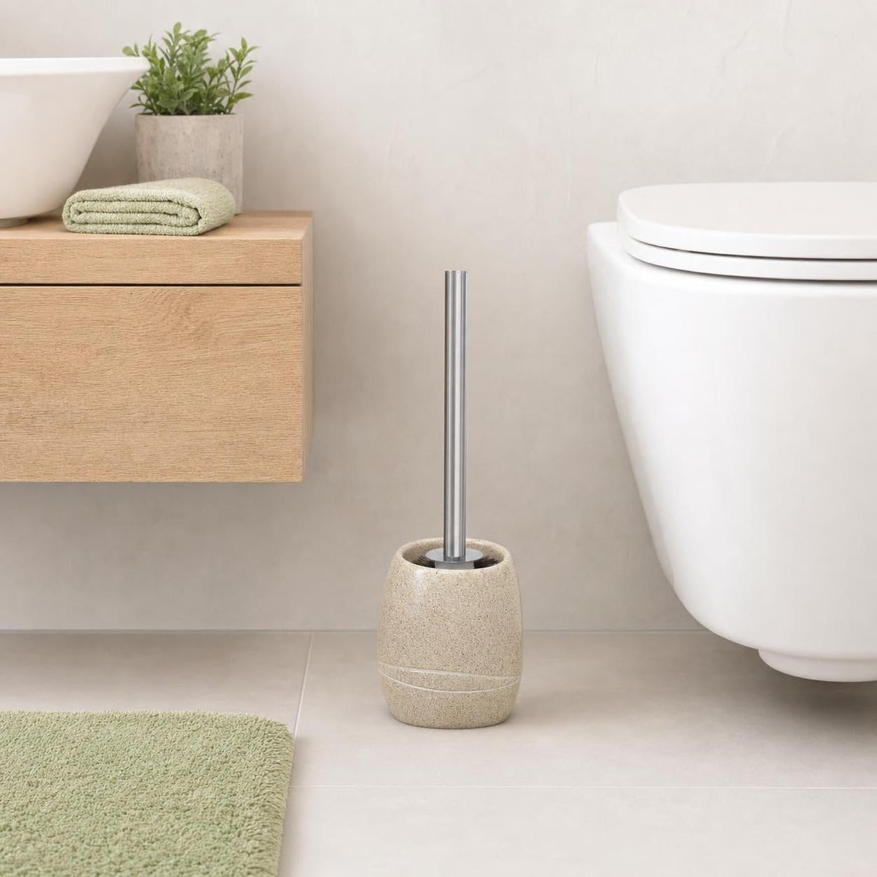 Kleine Wolke WC-Bürsten-Halter Stones Sandbeige