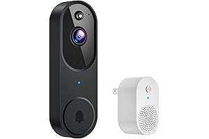 1080P Wireless Doorbell Camera: Smart Home Surveillance with AI Human Detection
