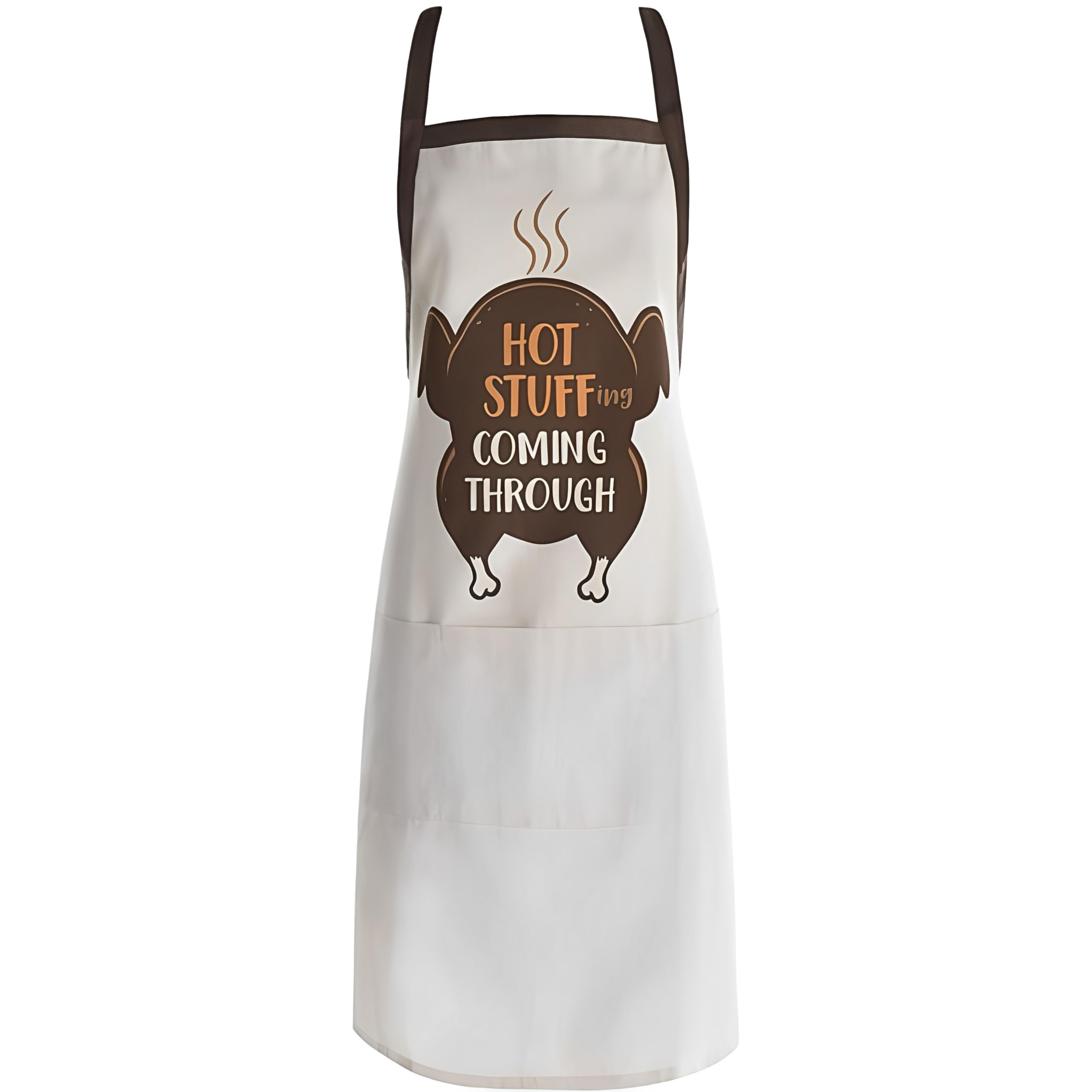 amscan Unisex-Erwachsene Kochschürze „Thankful Chef“ – Erwachsenengröße, Mehrfarbig, 1 Stück. Schürze, One Size
