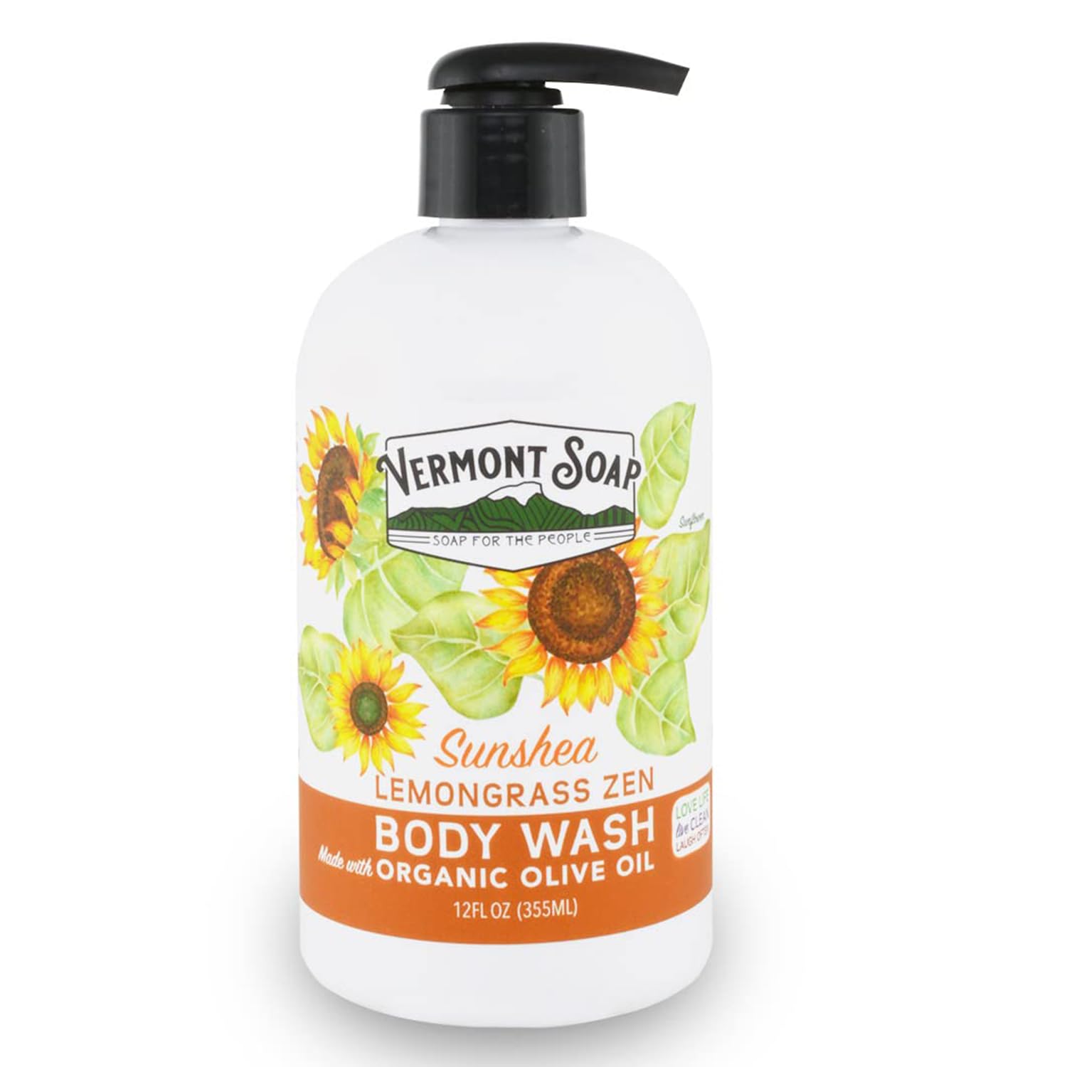 VERMONT SOAP Body Wash, Natural Mild Gel Body Wash, Lemongrass Zen, 12 oz | Shea butter body wash, Lemongrass Zen, soothing moisturizing gel cleanser,
