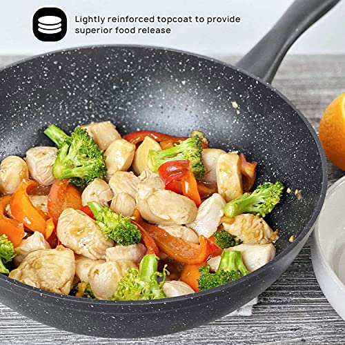 Wok de hierro fundido con tapa 30 cm miniatura 3