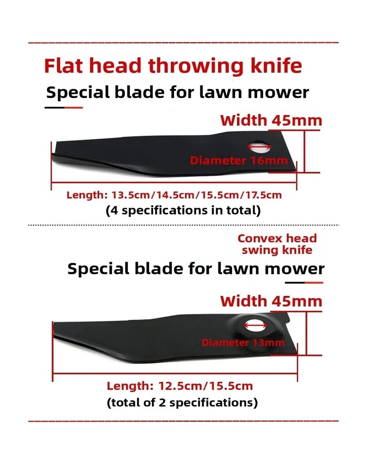Lama Del Tosaerba Compatibile Con HRJ216 | Lama for tosaerba a spinta Q GXV160 LDD(12.5cmX4.5cm)