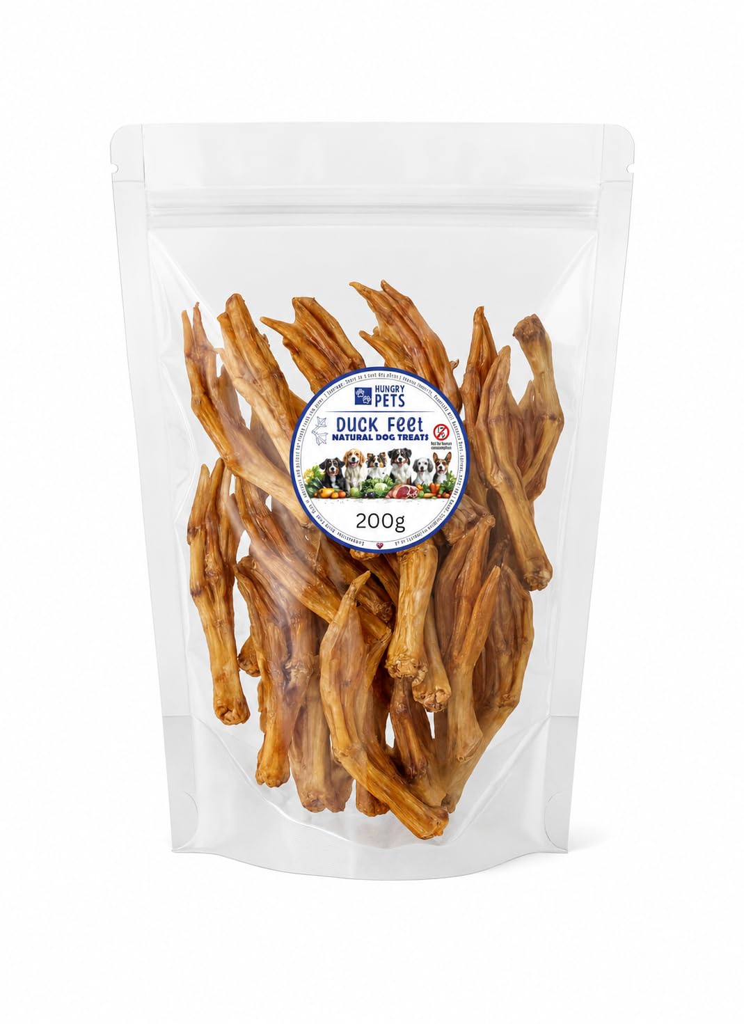 Premium Natural Dog Treat (200g, Duck Feet)