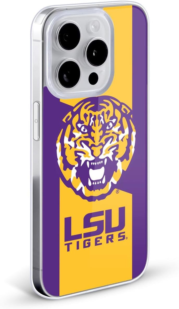 Head Case Designs Officially Licensed Louisiana State University LSU Tiger Graphics 1 LSU Art Gel Case [Military Grade Protection] Compatible with Apple iPhone 14