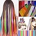 24 pcs Straight Colored Clip in Hair Extensions Fashion Hairpieces for Party or Performance Highlight Multiple Colors(Full Color Set 24 Pcs)