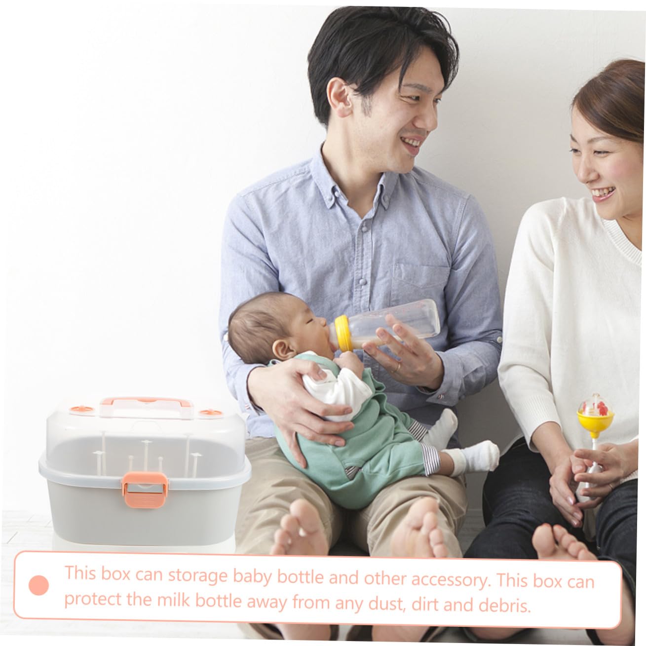 Aufbewahrungsbox für Babyflaschen Große Kapazität aus Pp