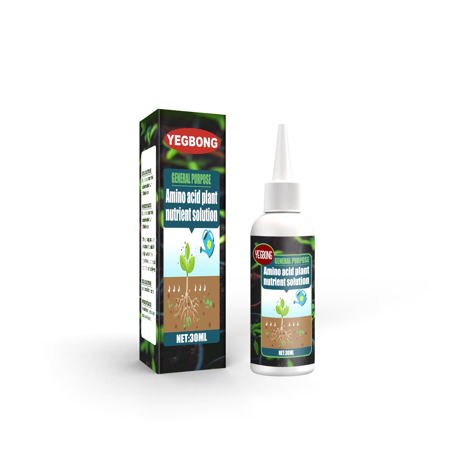 Universal Indoor Plant Fertilizer - Liquid Nutrients for Houseplants,Amino acid plant nutrient solution, organic foliar fertilizer, trace element hydroponic rooting concentrate fertilizer 2pcs/30ml