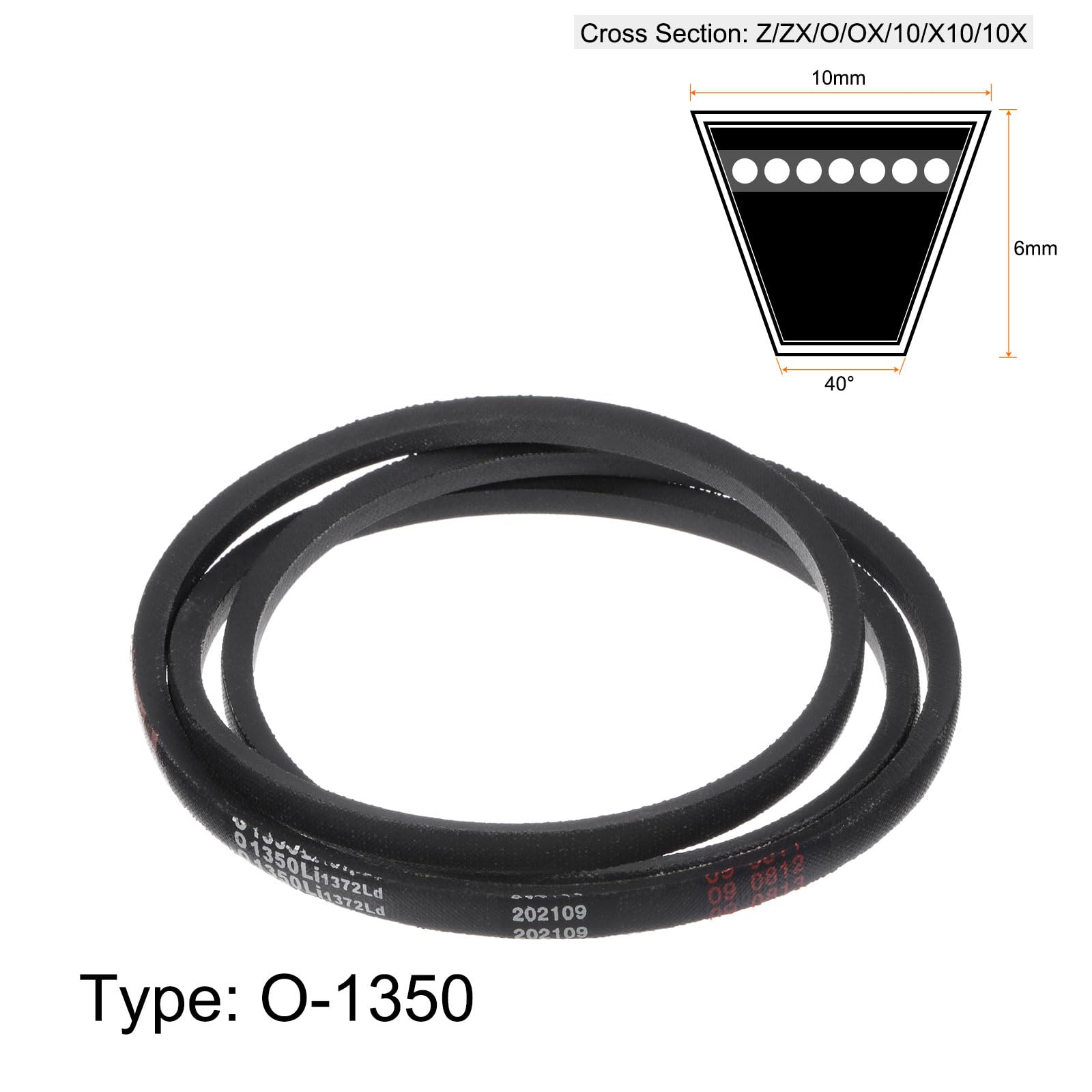 ソフト HARFINGTON O-1350 V-Belts Drive Belt 1350mm Inner Girth 10mm Width