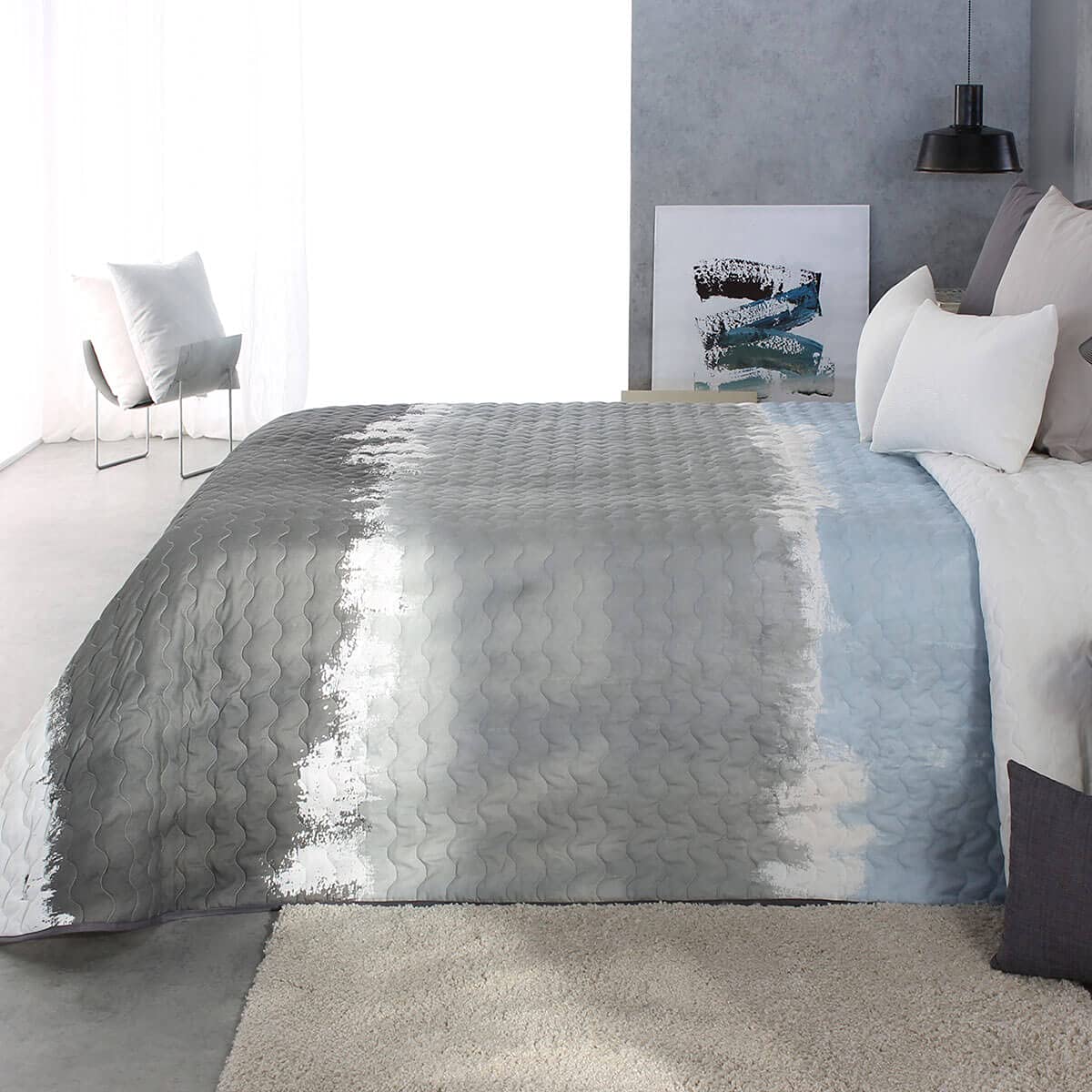Reig Marti Colcha bouti Thompson 2P - Cama 150 Cm - Color Gris C08