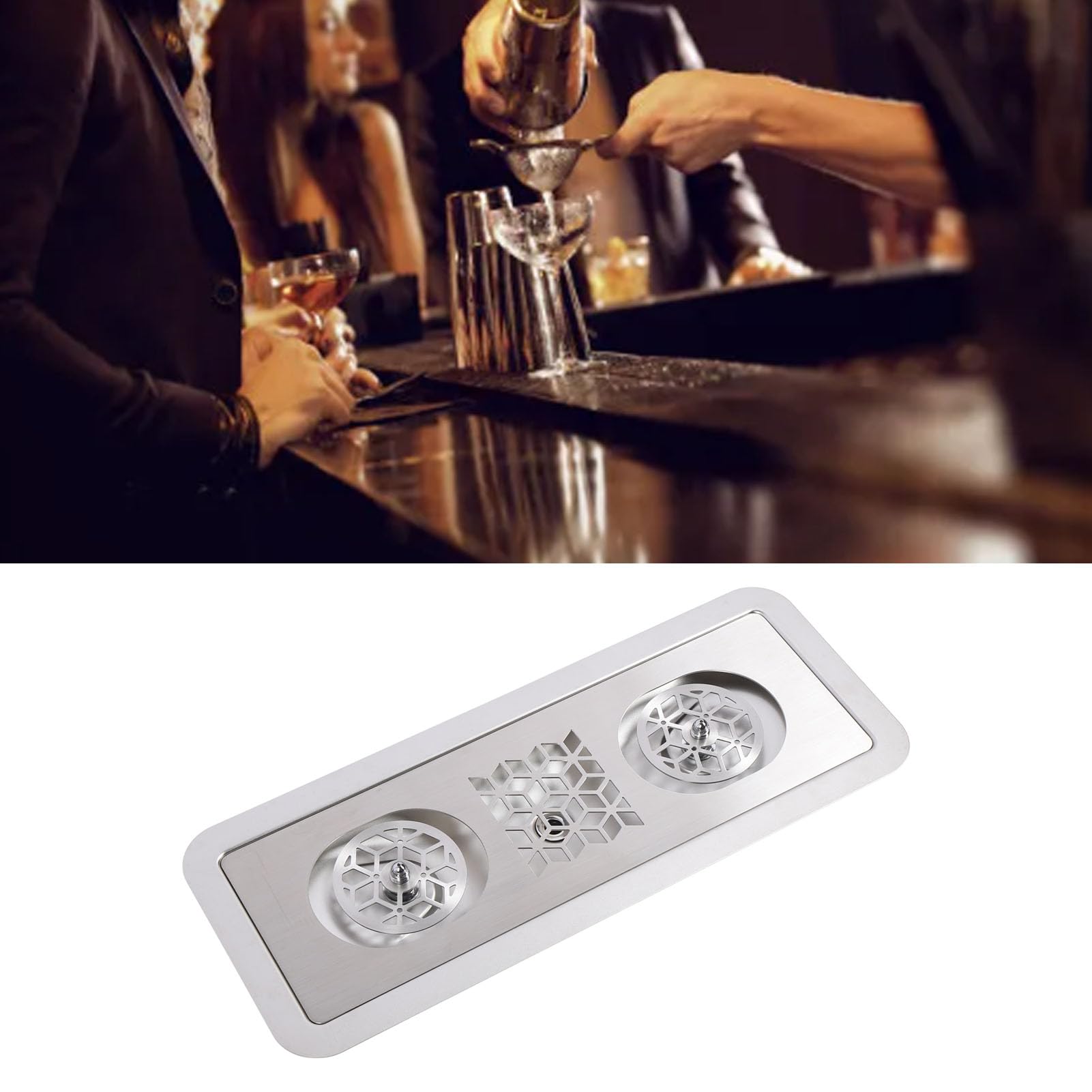 Glass Cup Rinser, Stainless Steel Embedded Multi Angle High Pressure Washing Sink Glass Cup Washer for Home Kitchen Coffee Shop Restaurant fit excellently anywhere