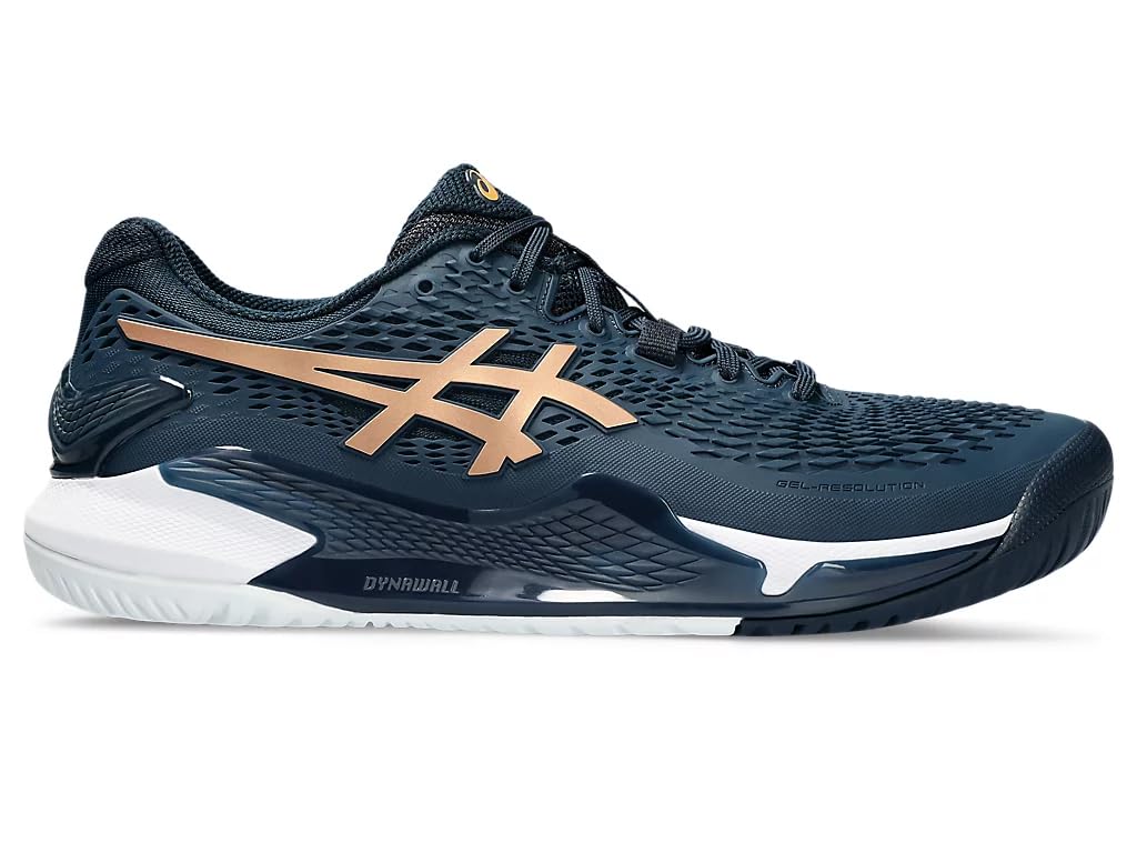 ASICS Resolution 9 Uomo Homme Chaussures de Tennis Blanc Bleu