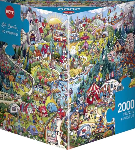 Heye Go Camping Berman 2000 Piece Jigsaw Puzzle - Yellow