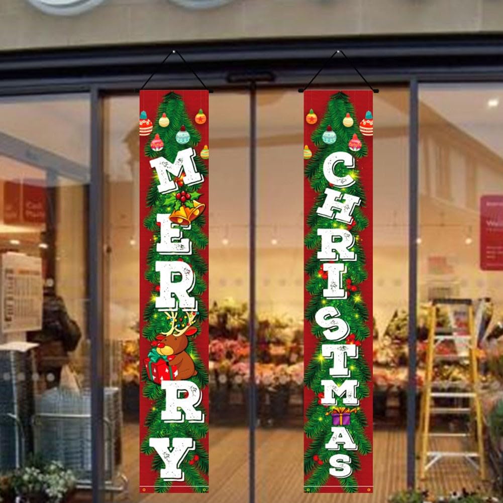 PAKCHOICE Bandiera Natalizia Da Esterno Con Grinch – Striscione Lungo 183x30 Cm, In Tessuto Oxford, Per Portico, Recinzione E Decorazione Della Porta
