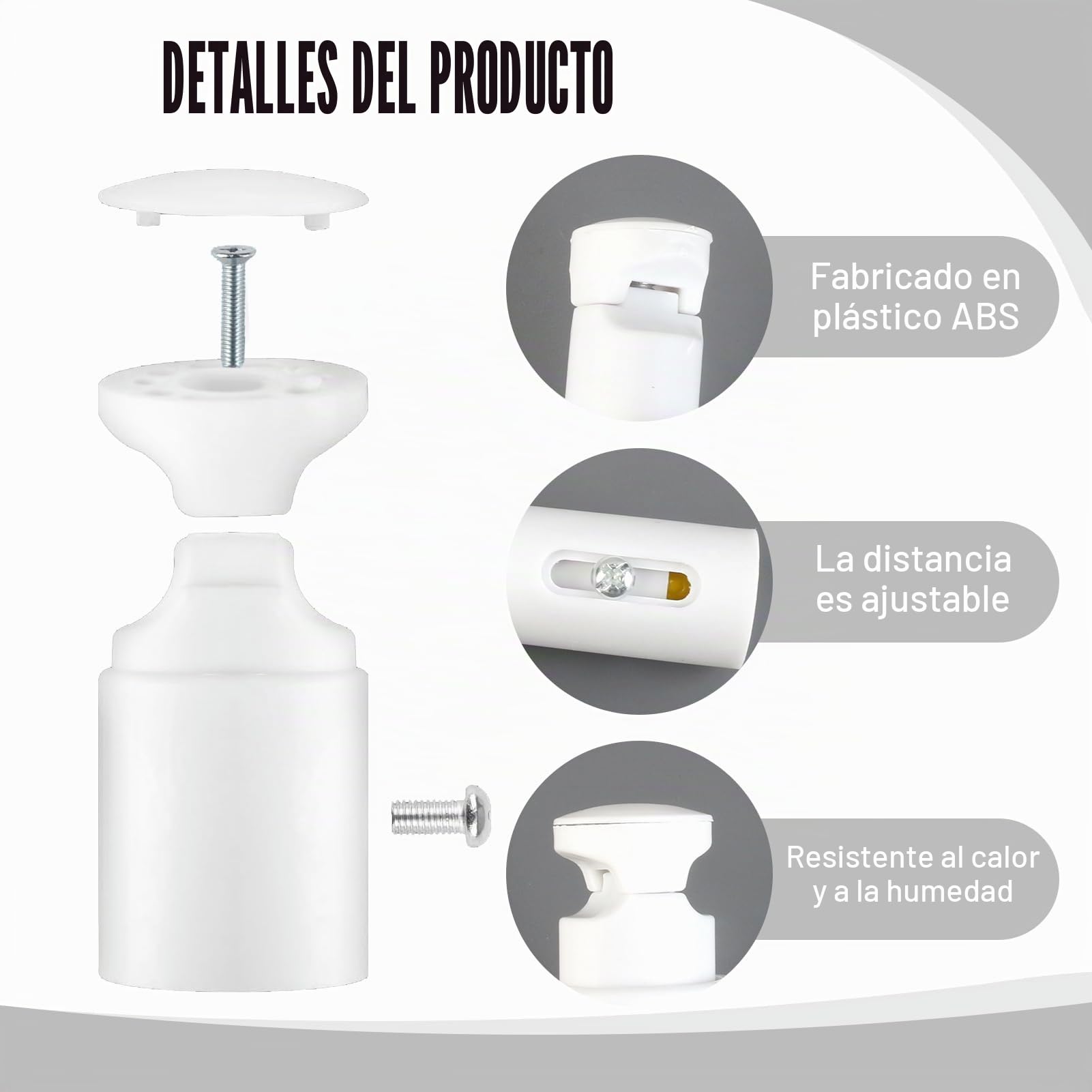 Paquete de 3 Soporte Toallero Radiador, Soporte para Radiadores de Pared, Soportes de Repuesto para Toallero Radiador, Montaje de Pared Calefactado, Compatible con Toalleros Rectos y Curvos