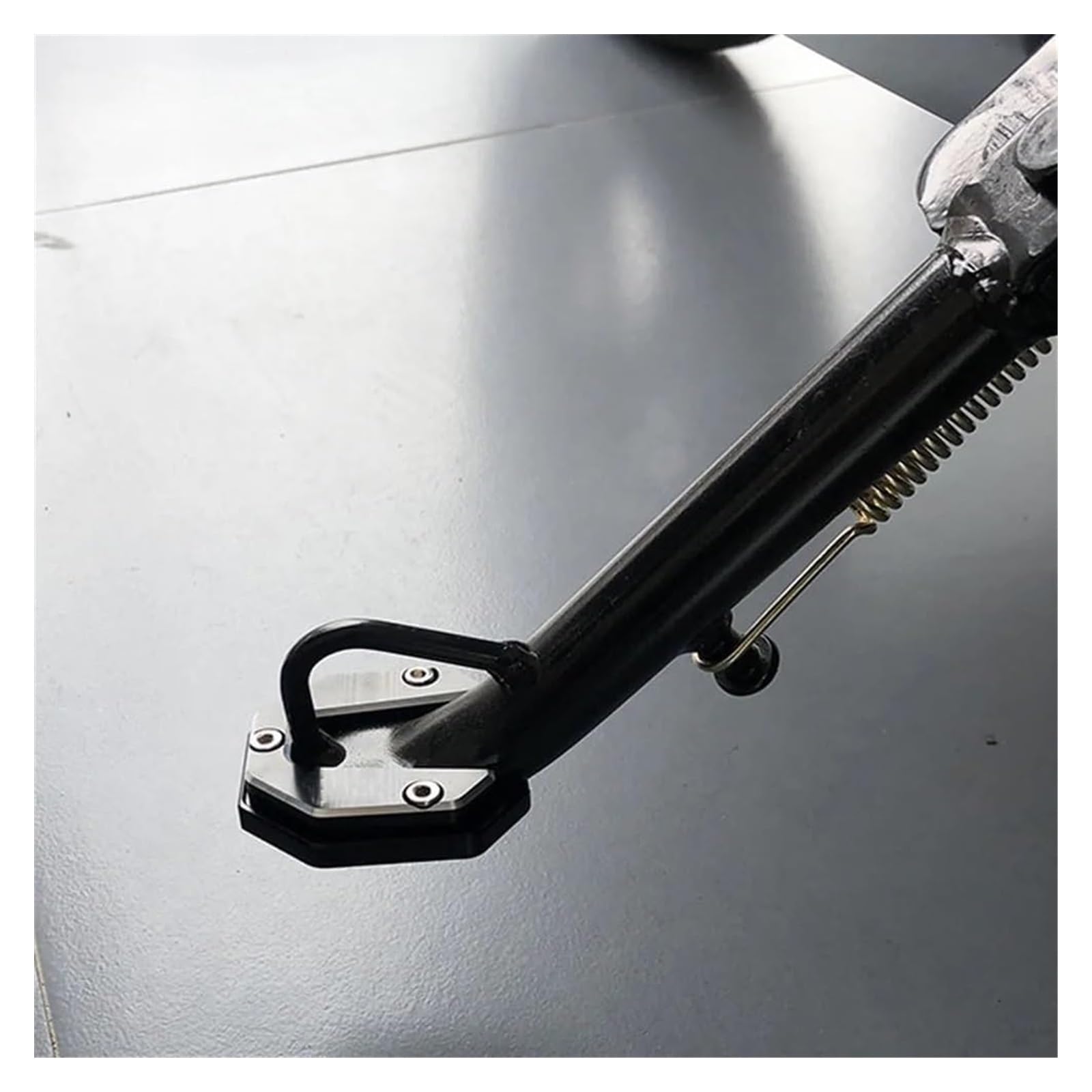 Motorrad Vergrößerungspad Universal Motorrad Bikes Kickstand Extender Fuß Seite Stehen Erweiterung Fuß Pad Unterstützung Platte Motorrad Zubehör Stützplatte(11)