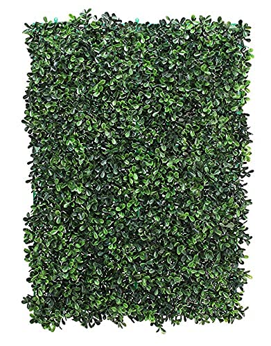 Image of Artificial Wall Grass for Home Decoration (1 Pc), Grass Mat for Wall, Vertical Garden Artificial Plants (Green Leaves, 60cm X 40cm x 3cm, Pack of 1)