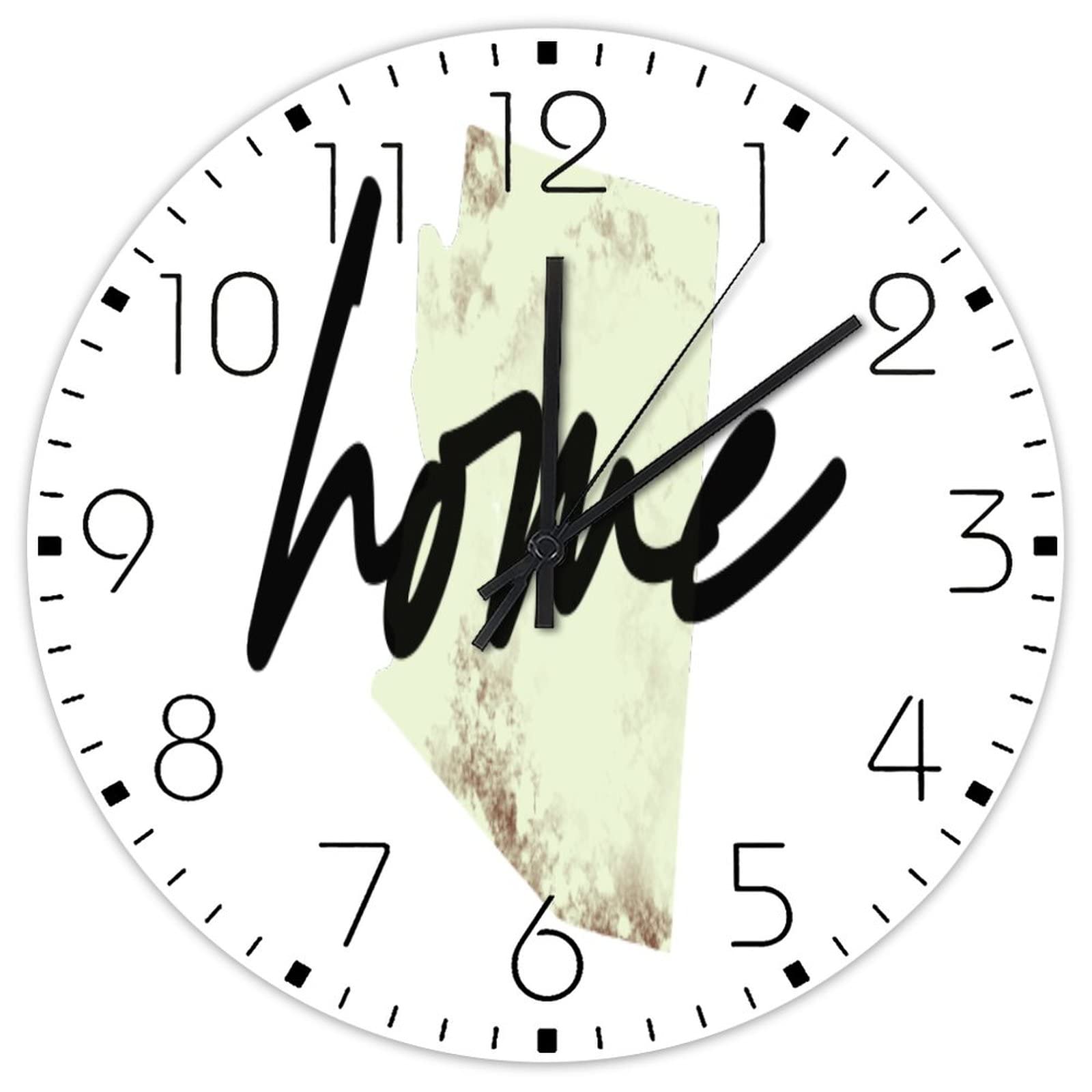 Horloge en bois moderne pour porche restaurant et cuisine style Arizona
