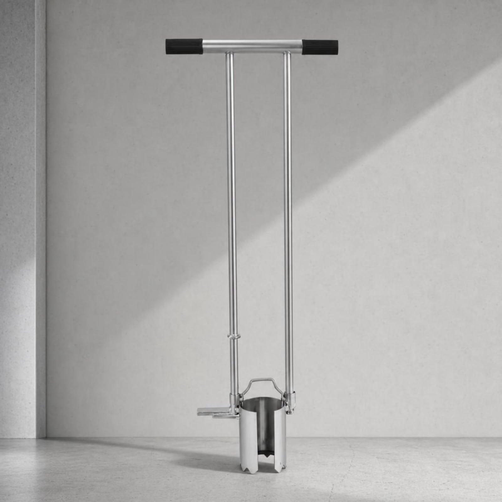 predolo Trapiantatore con Manici Manuale Trapiantatore a Bulbi Zincato Piantabulbi in Metallo per Giardinieri, 12 Cm