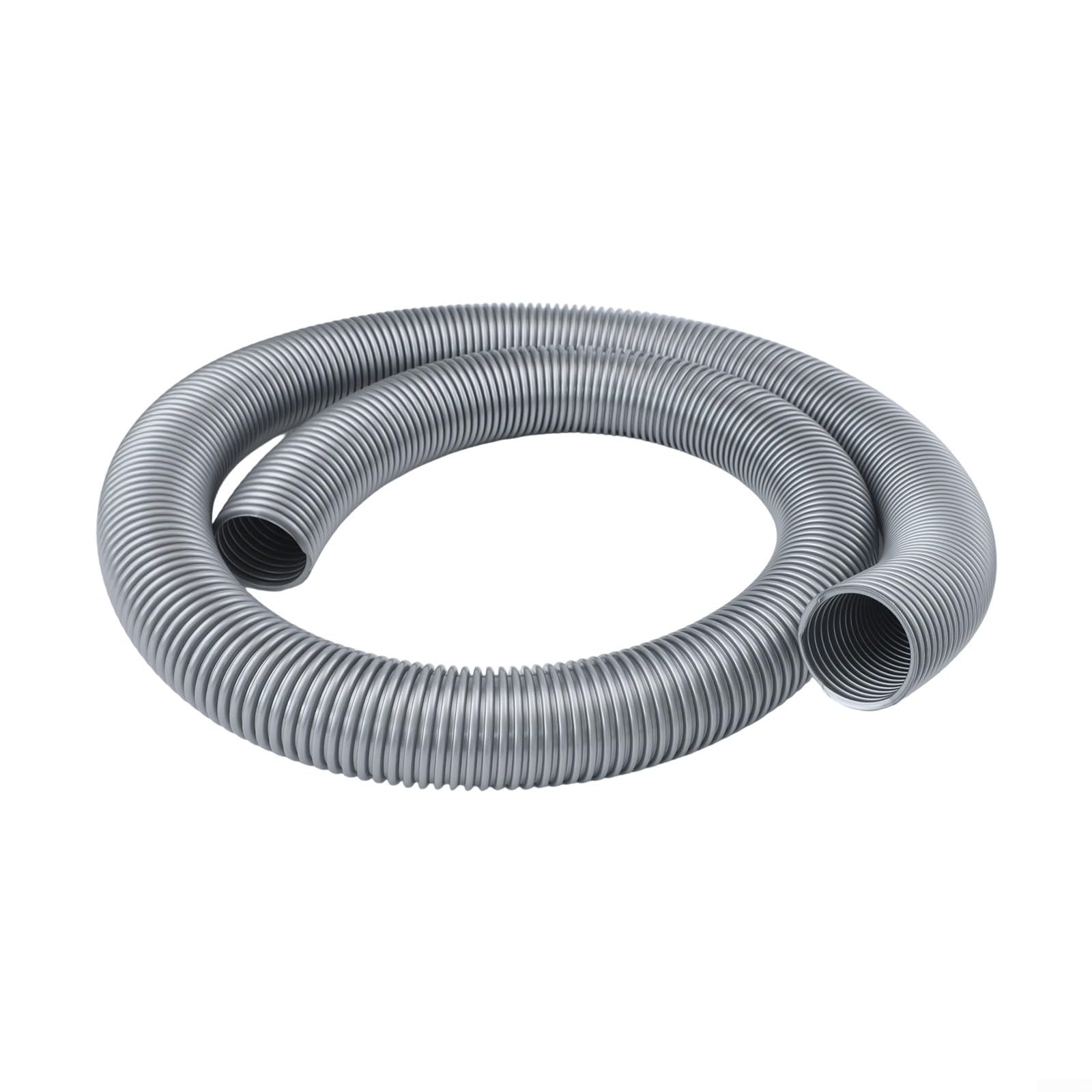 Rallonge de tuyau d'aspirateur 50 mm, diamètre intérieur fileté, pièce de rechange 3/4 mètres de long, gris, qualité industrielle, 3 mètres 4 m (4 m)