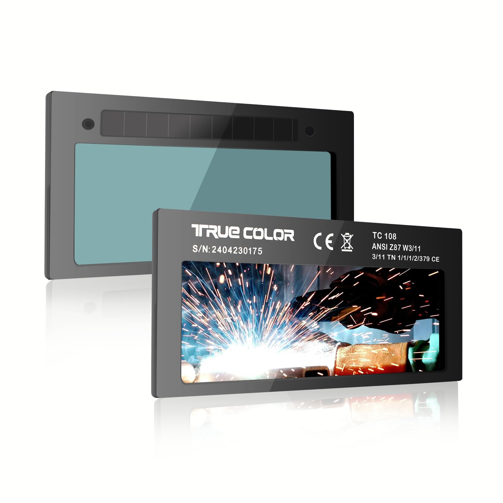 Lente de soldadura de oscurecimiento automático gris Shade 11