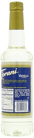 Torani Syrup, Vanilla, 25.4-Ounce Bottles (Pack of 3)