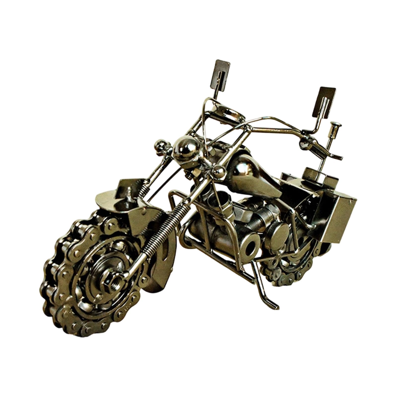 ZEPFJHE Iron Motorcycle Model Statue Motor Figurine Sculpture Iron Motorbike Props for Home Decoration and Gift Giving Metal Motorcycle Model