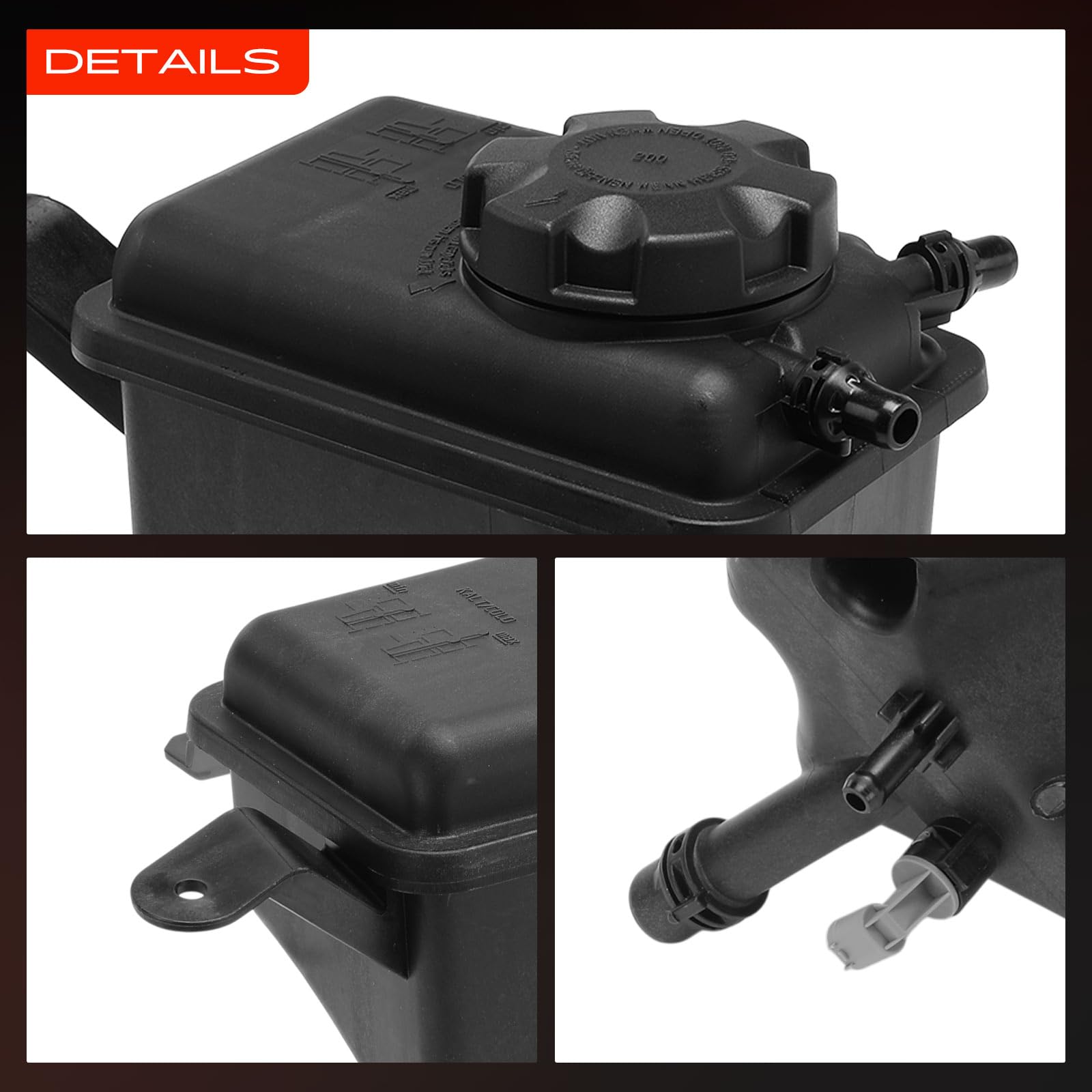 Frankberg Serbatoio di Espansione Refrigerante Benzina Compatibile con Serie 5 E60 2.2L Serie 5 E60 2.5L Serie 5 E60 3.0L Serie 5 Touring E61 2.5L Serie 6 Cabriolet E64 4.4L Replace# 17137542986
