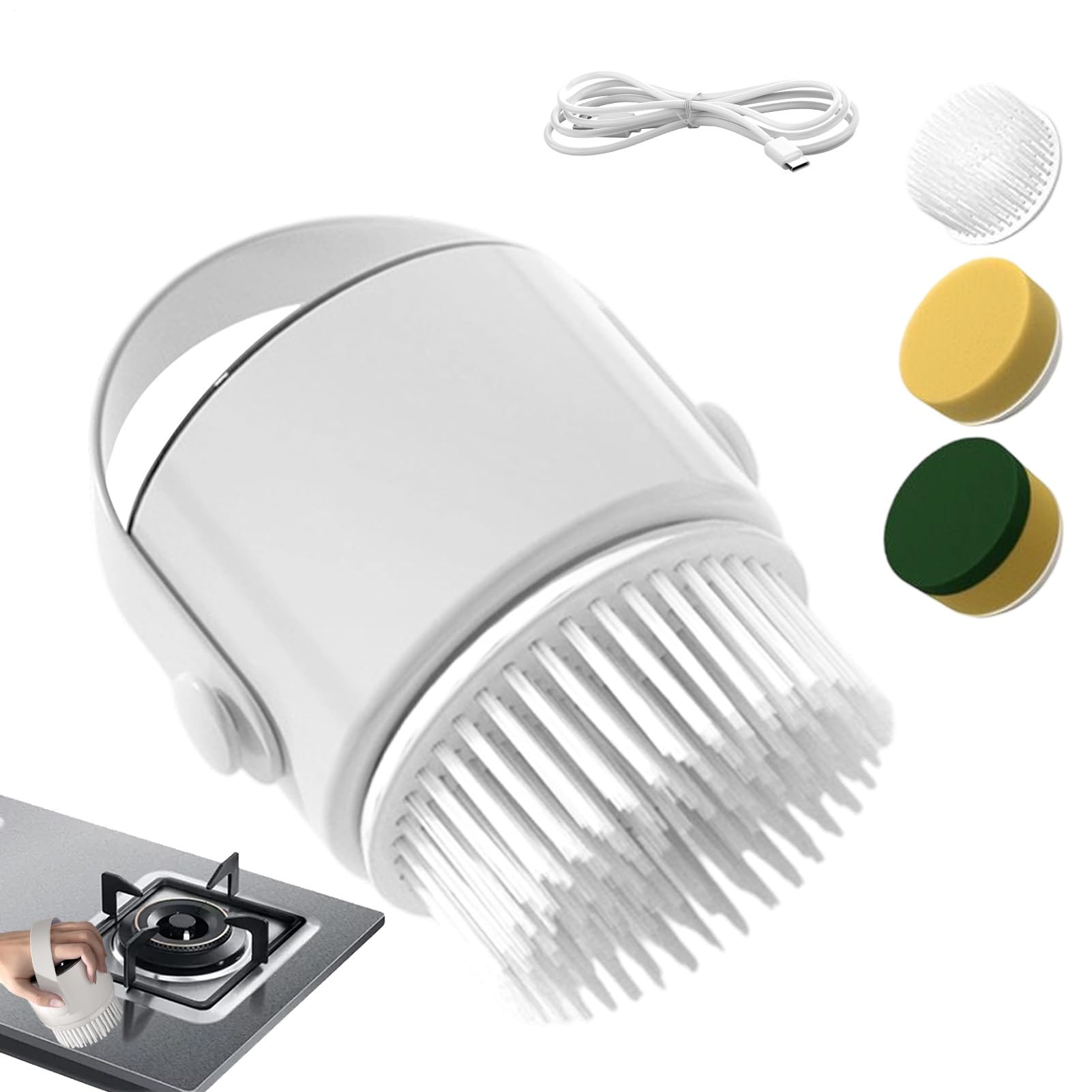 Nettoyeur électrique pour douche et brosse automatique sans fil pour joints salle de bain sol