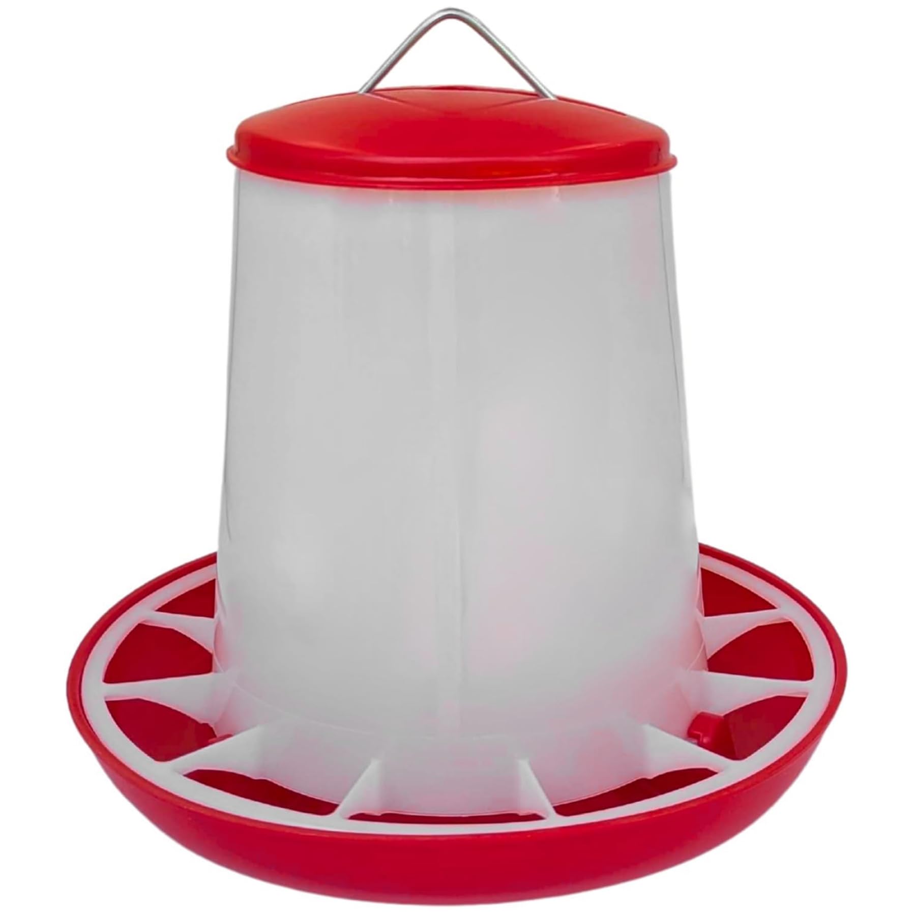 Mangeoire à poulet automatique en plastique robuste avec poignée