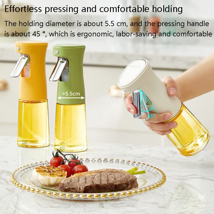 Botella de oliva de oliva, Pulverizador de aceite, dispensador de aceite, 2 juegos de botella de spray de aceite, artefacto de vidrio, cocina, pulverizador de vinagre for el hogar, dispensador de acei
